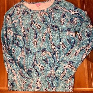 Lilly Pulitzer GUC sz xl mermaid pullover